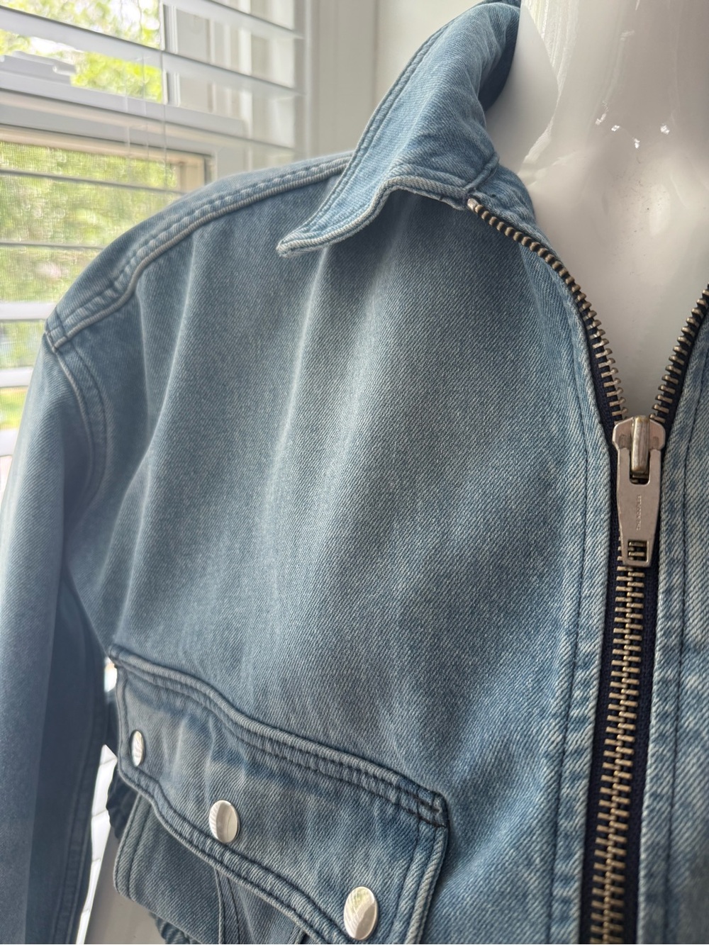 The Kooples Light Blue Denim Jacket - Picture 10 of 10